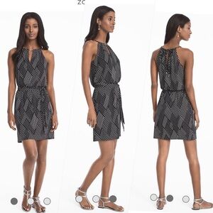 White House Black Market Sleeveless Geo Print Dress. P/A1765/7